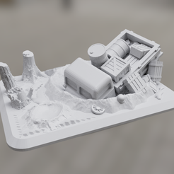 image-1.png Fichier STL Marqueur d'objectif "Flammes de la guerre" RSO enlisé・Modèle pour imprimante 3D à télécharger