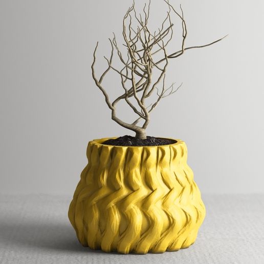 3D Printable Vase - Flower Pot / Planter g343