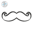 Moustache-12cm.png Moustache - Cookie Cutter - Fondant - Polymer Clay