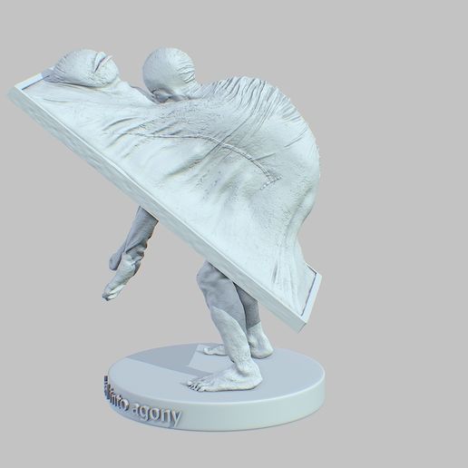 👾 The Unspoken Room - Abstract Daddy 3D Printable Single-Piece Statue ...