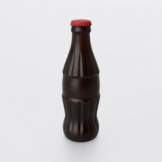 Miniature Classic Soda Bottle STL - Dollhouse Miniature 3D Print File