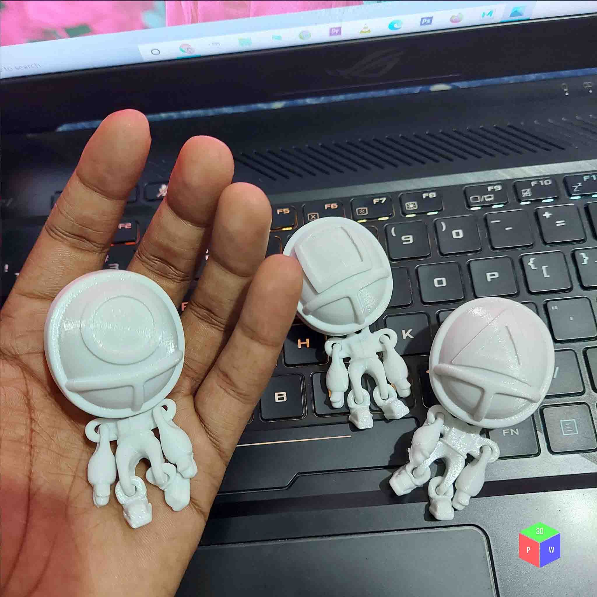 1h.jpg Archivo STL JUEGO DEL CALAMAR FLEXI TOY PLUS LLAVERO・Objeto para impresora 3D para descargar, 3D-PRINT-WIZARDRY