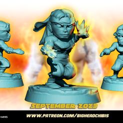 lewww.jpg Archivo STL liu kang mortal kombat chibi fanart marvel united・Modelo para descargar y imprimir en 3D