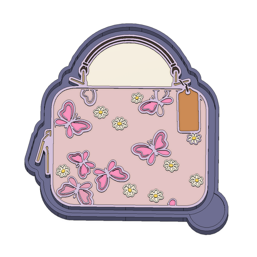 freshie Butterfly Daisy Purse Handbag STL Mold Housing for Silicone & Resin