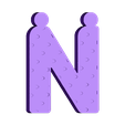 N.stl Alphabet for children. K L M N O