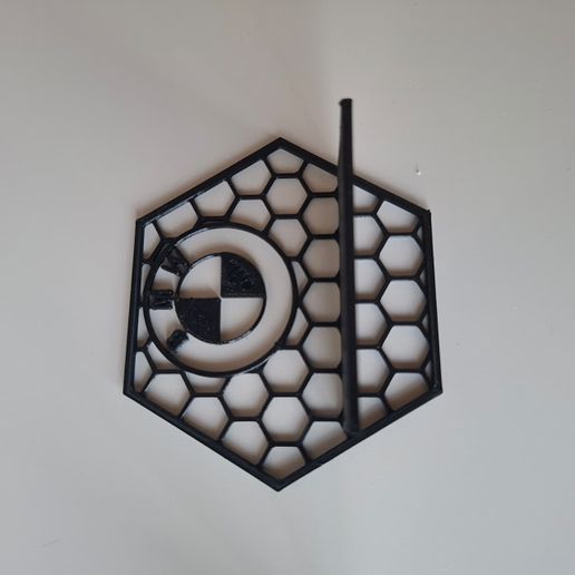 Hexagonal BMW Style Hot Wheels Display Stand - 3D model önizlemesi