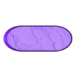 Rock028_70x25mm_biker_base_hollow_PRINT.stl Oval Bases Set – Rocks 28 Variant B Texture (60–170MM) | Perfect For Tabletop Wargames & RPG's