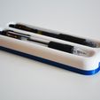 Plastic-pen-holder-2.jpg 3D-Datei Dual Color Pen Holder・3D-druckbares Modell zum herunterladen