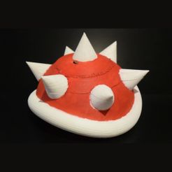 2.jpg Fichier STL gratuit Mario Kart Shell・Modèle à télécharger et à imprimer en 3D
