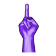 Fuck_Hand_stl.stl Hand Fuck You (Finger)