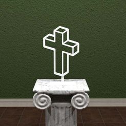 3D-Cross.jpg STL file 3D Cross・3D printing model to download, 3Dpicks