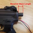 Receiver Stem Length DCD Airsoft - M4 Drop Stock Adapter (Fits ARP9)