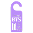 BTS hanger.stl BTS door handle sign do not disturb