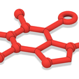 Caffeine Molecule Ornament 1.PNG Free Caffeine Molecule Ornament