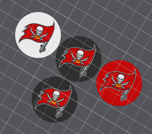 Tampa Bay Buccaneers - Valve Stem Cap 3D model