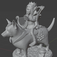 Fei-corgi-pose.png Feywild EAT Fairy on a Corgi Miniature (female)