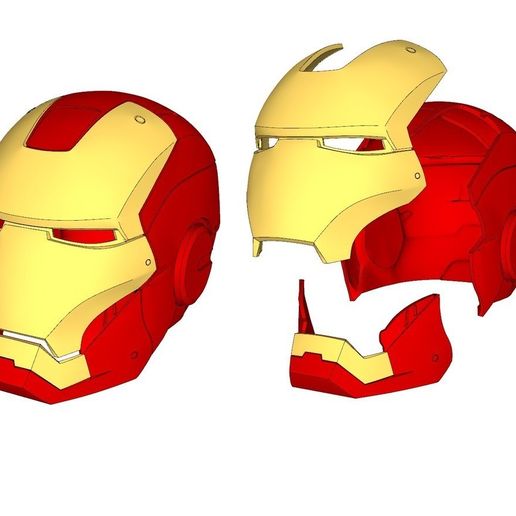 iron man helmet (wearable) 3D model