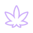 Weed_Leaf~3.75in_depth_0.5in.stl Высечка для печенья "Листья травы" 3,75 дюйма / 9,5 см