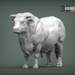 Charolais-1.jpg Modelo de impresión 3D de Charolais