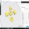 CURA.jpg 3d letters for keychain and more