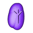 Algiz Runestone.stl Fichier STL Jeu de pierres de course de Futhark・Modèle pour imprimante 3D à télécharger
