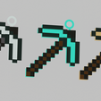 multi.png A minecraft pickaxe for your keychain in pixel style