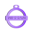 nissan keychain.stl Nissan logo key ring.