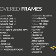 mount COVERED FRAMES IMPULSERC APEX TBS SOURCE ONE V3 TBS SOURCE ONE V4 TBS SOURCE ONE V5 LUMENIER QAV-S LUMENIER QAV-S (JOHNNY_FPV) MARTIAN 2 GEPRC MARK4 GEPRC MARK4 HD AOS AOSS AOS AOS3.5 v2 DIATONE ROMAS IFLIGHT NAZGULS/EVOQUE SPEEDYBEE FS225 V2 VEGA GRAVITY EACHINE CVATAR TMotor FTS MKIil SECTORSOCR SECTORS CINELOG25 PROTEC35 FLYWOOLR4 APEX-CLONE ROTOR RIOT HD1 FUSION C220 . ef. GRL PRO2 as SQUIRT V2 — GIN Aa A nO) AEN OO RAG Elem OO MIC) \ LOR Aa femme nie ma FLEXMOUNT [BRACKETS] by YANNIK.FPV