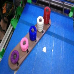 IMG_20191022_182455.jpg STL file Disques sur 5 tiges verticales chiffrées・3D printing model to download
