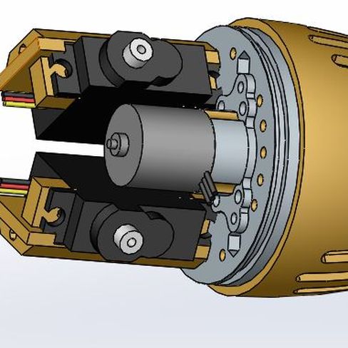ServosInHalter.jpg SuSiSub60 Remote Control Submarine RC Submarine