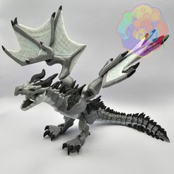 wyvern_01_wm2.jpg Wyvern - Flexi Articulated Dragon (impression en place, pas de supports)