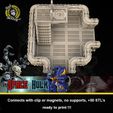 TTT eoownnnn ( LTITIO00 rea TNT mM | 1 TINT ITTY} N00 Connects with clip or magnets, no supports, +50 STL’s ready to print !!! SPACE HULK - V2 - Elevator model EXPANSION KIT