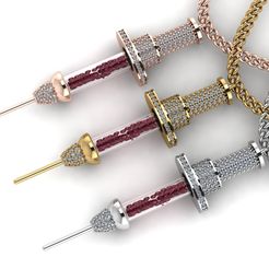 1-1.jpg 3D file Syringe Pendant・3D printer model to download