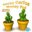 Dicky_cactus.215.jpg STL-Datei Dicky Cactus Geldtopf・Design für 3D-Drucker zum herunterladen