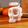 monkey-skull-full.jpg STL-Datei Monkey Skull Egg Cup・3D-druckbares Design zum Herunterladen