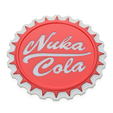 Nuka-cola1.png STL file NUKA COLA BOTTLE CAP COASTER・3D printer design to download