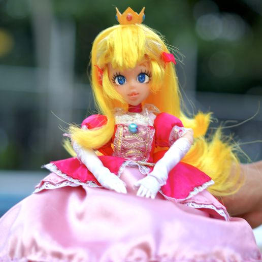princess peach barbie dress Princess Peach Dress made for SmartDoll  Dollgerie