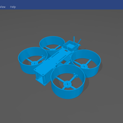 Complete-Whoopdidoo-Frame.png Download STL file Whoopdidoo Quadcopter Drone - Complete Frame Kit • 3D printing model, IzzySerious
