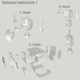 OPInstruction1.jpg Free STL file ARTICULATED G1 TRANSFORMERS OPTIMUS PRIME - NO SUPPORT・3D printing model to download