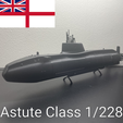 image_2025-01-05_215741406.png Astute Class Submarine 1/228 (FOR DISPLAY) / Militär Großbritannien Marine