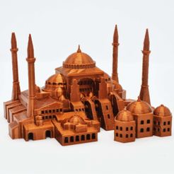 resize-sofia1.jpg Datei STL Hagia Sophia - Türkei・Design für 3D-Drucker zum herunterladen
