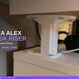 01-IKEA-Alex-Desk-Riser.jpg IKEA ALEX Desk Riser | 80mm Desk Shelf | 3D Printed Modular Risers