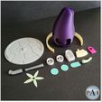 001B.jpg CUTE FAIRY HOUSE V7  - THE EGGPLANT! No Supports needed!
