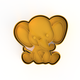 elefante-v1.png Elephant Cookie Cutter / Elephant Cookie Cutter