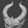 m6.jpg Ebony Devil Masquerade Mask Gothic Horned Fantasy 3D Printable Costume Prop