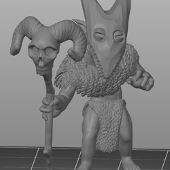 Goblin-Shaman.png STL file Goblin Shaman・Model to download and 3D print