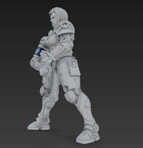 🔨 3D Printable Iron Oath ‘Dawn Hammer’ Female Warrior Figure – Justice ...