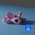 Angel-Render-with-hair.jpg Articulated Stitch and Angel (from Lilo and Stitch)