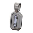 Horizontal-baguette-diamond-cluster-recta-13x9mm-emrald-shaped-pendant-charm-10.jpg Baguette and diamond cluster emrald shaped pendant 3D print model