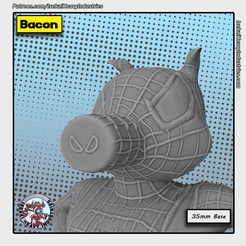Spider-Ham_Portrait.png 3D file Bacon・3D printer model to download